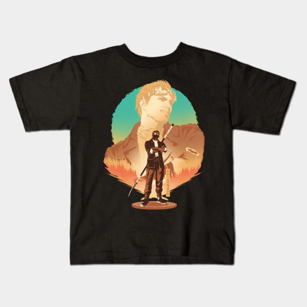 Airship Captain Highwind Kids T-Shirt by HyperTwenty